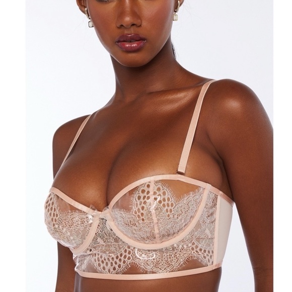 Savage X Fenty Other - Savage x Fenty Hyper Real Lace and Vinyl Bustier